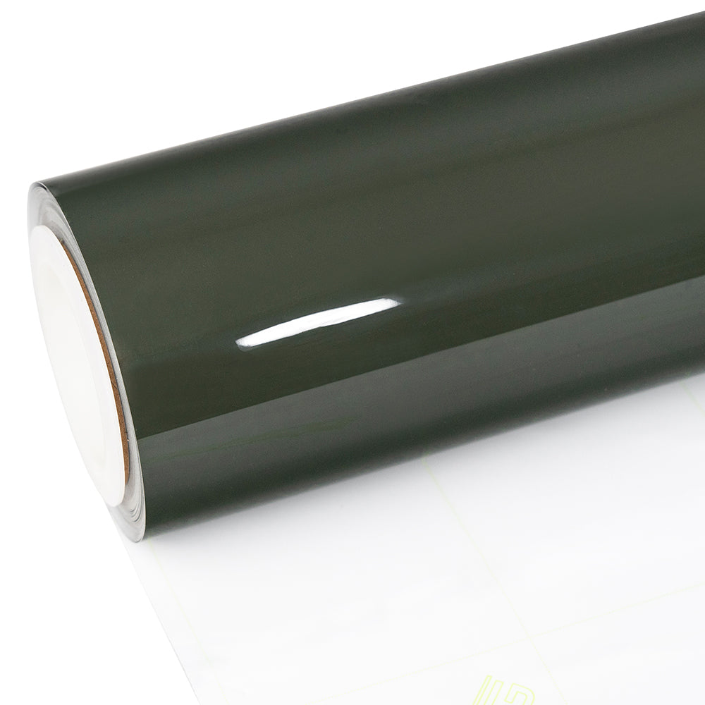 High Glossy Rifle Green Vinyl Wrap