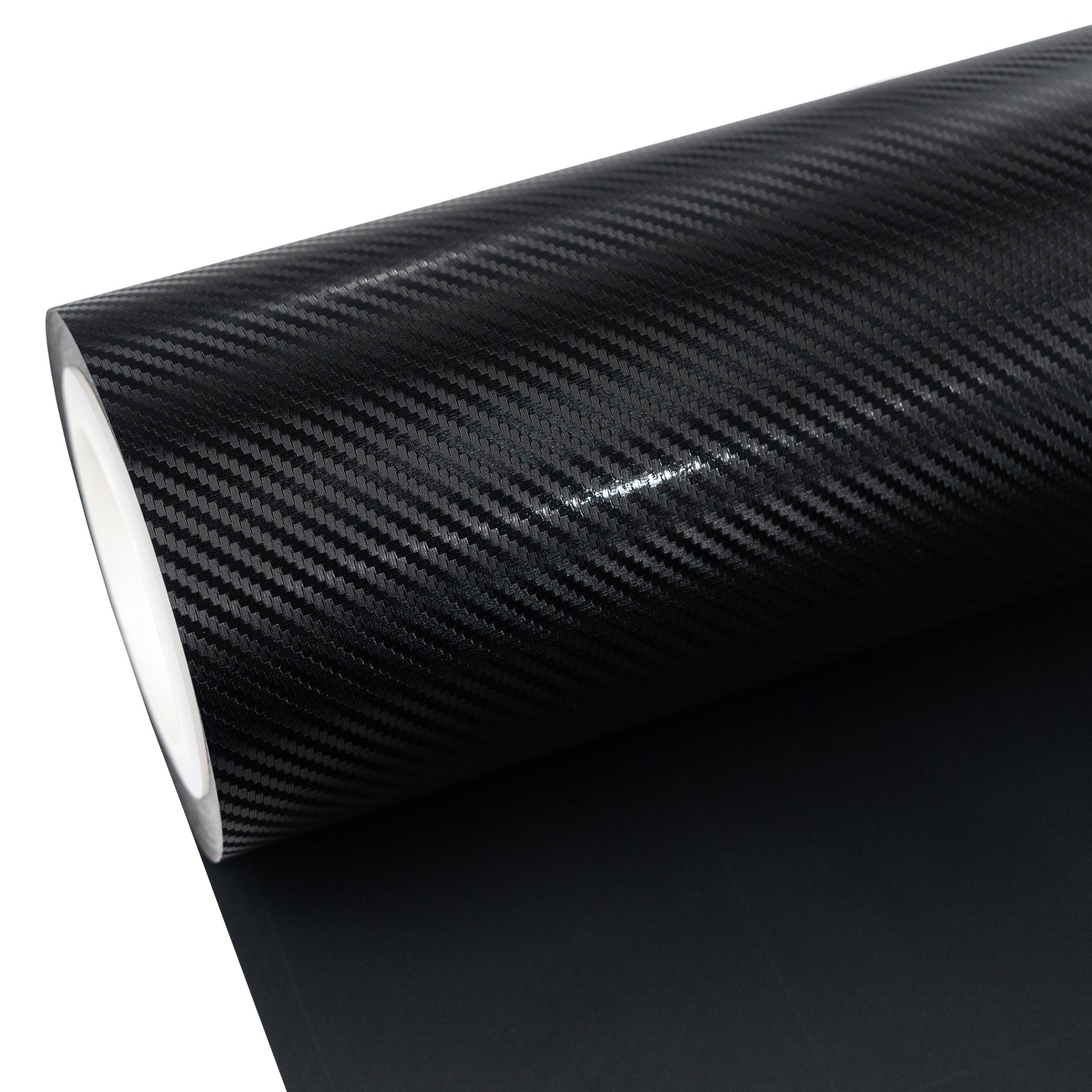 Satin Classic Black Carbon Fiber Vinyl Wrap