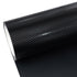 Satin Classic Black Carbon Fiber Vinyl Wrap