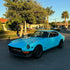 High Glossy Sky Blue vinyl wrapped classic Datsun sports car