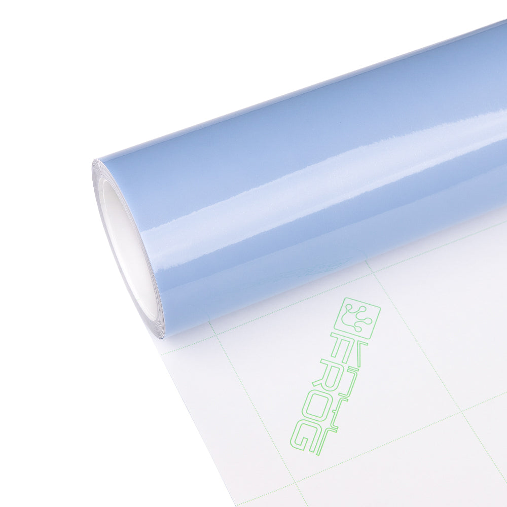 Light Blue Headlight Film With Air Channel Paper Liner