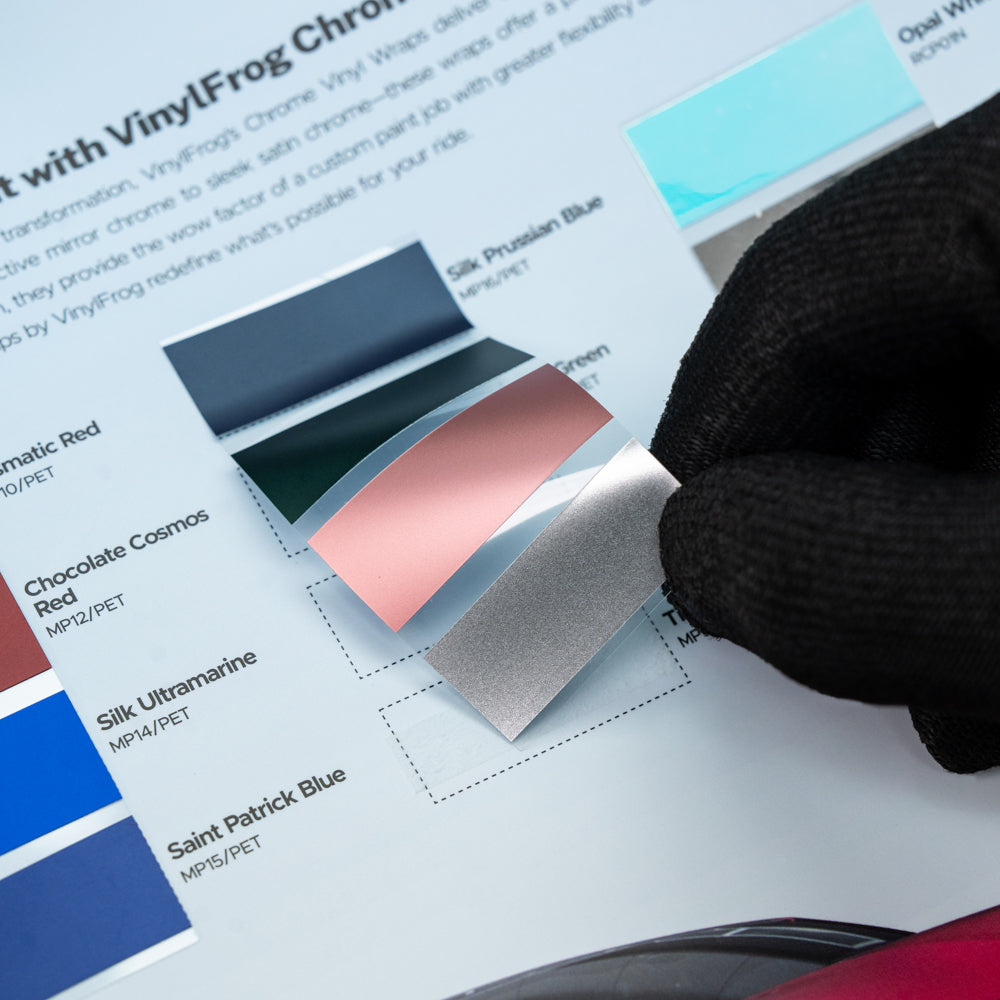 Automotive Vinyl Wrap Film Color Sample Booklet