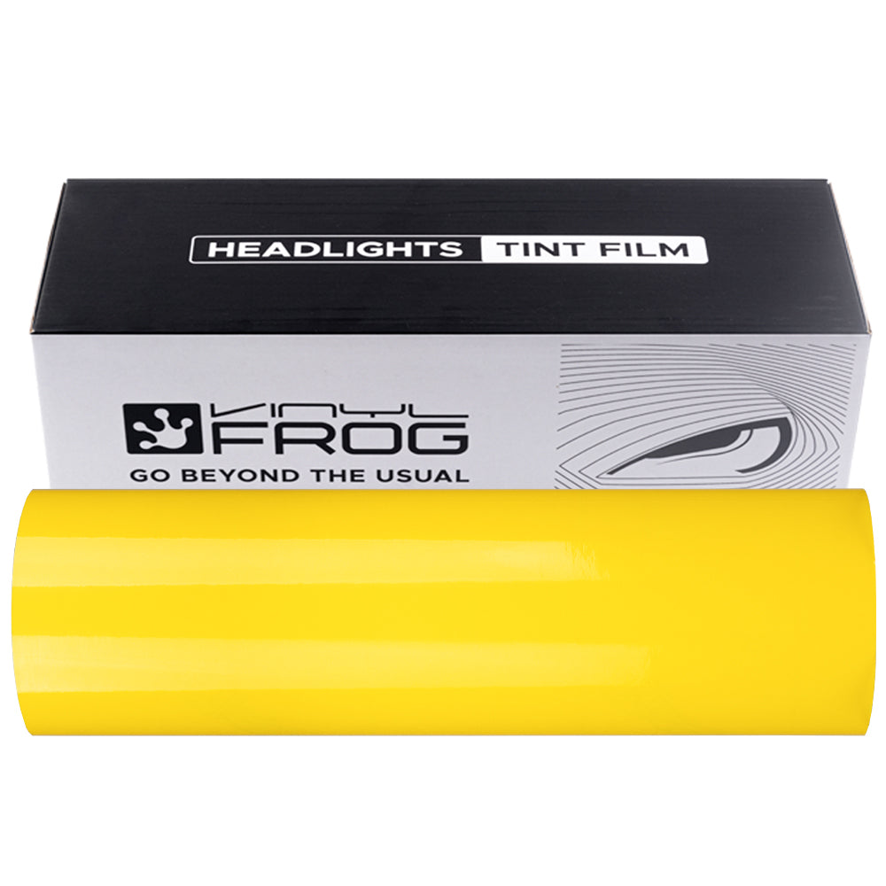 Golden Yellow Headlight Film with Air Channel Paper Liner