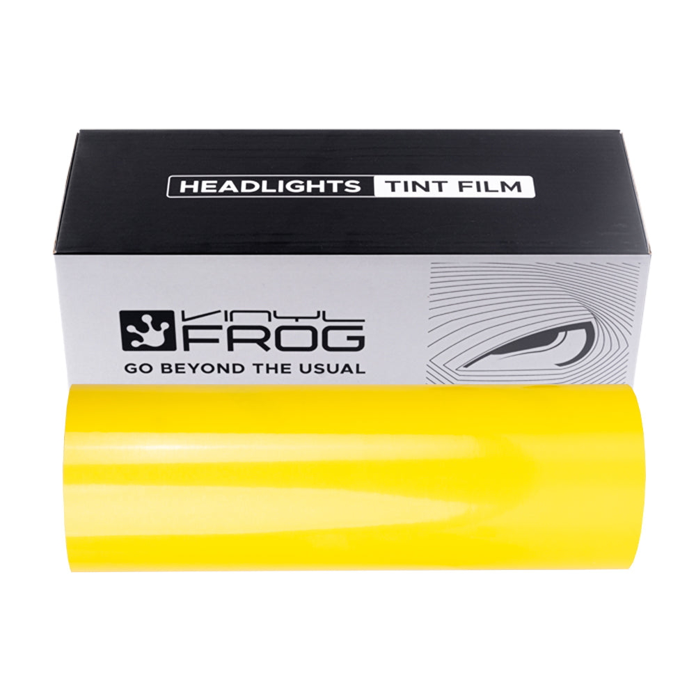Golden Yellow Headlight Film with Air Channel Paper Liner