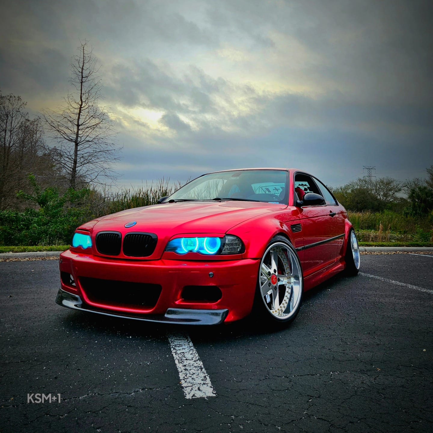 Glossy Metallic Vampire Red Car Wrap 