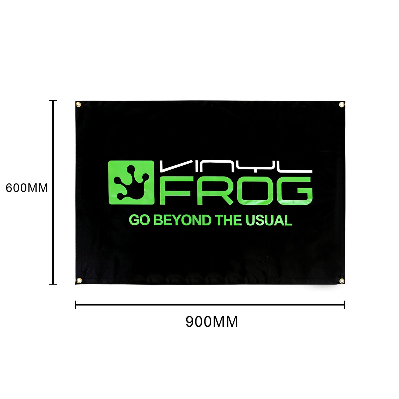 VinylFrog Black Square Flag
