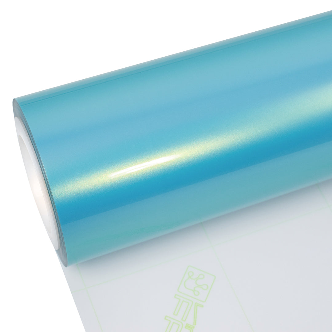 Candy Metallic Neon Ice Blue vinyl wrap roll
