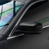 Maserati Quattroporte wrapped in Satin Black Vinyl Wrap side mirror.