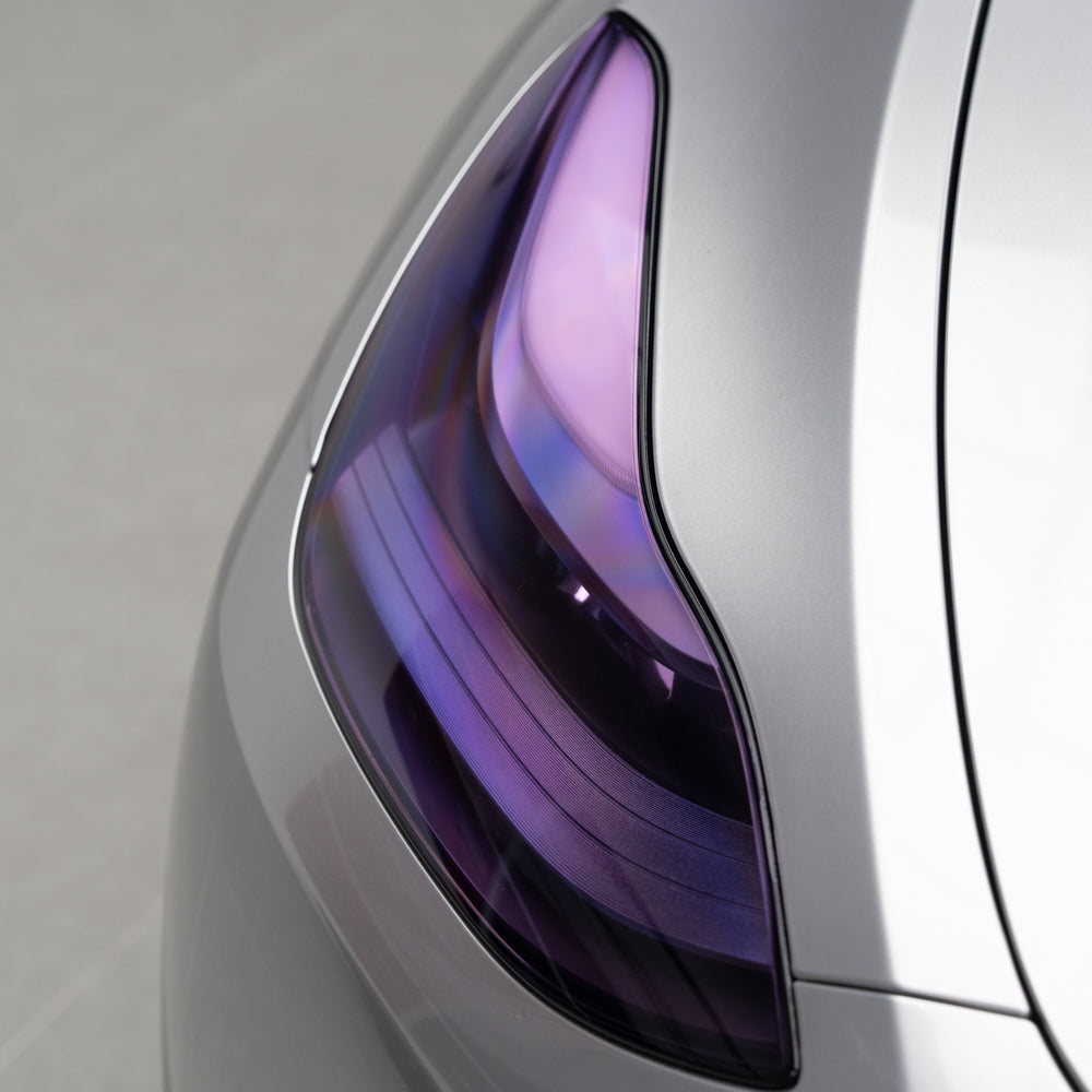 Purple Headlight Film With Air Channel Paper Liner