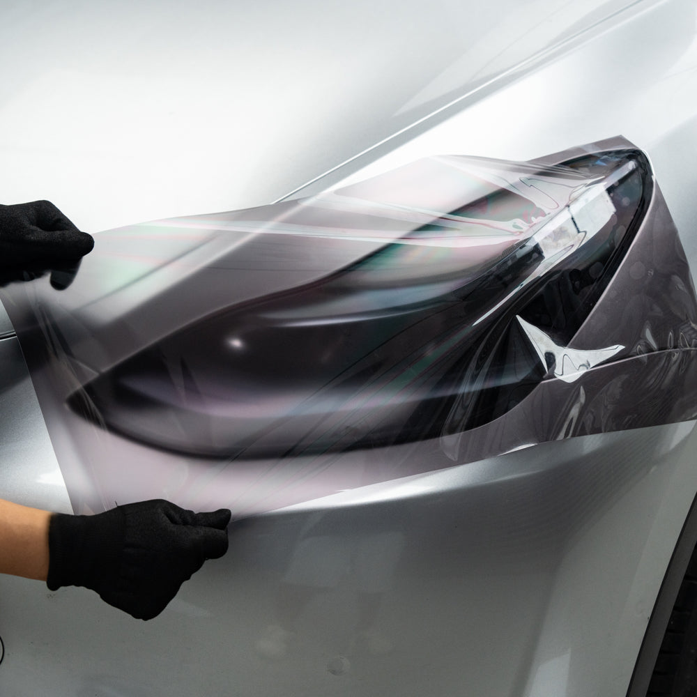 Self-healing Soft Gray Headlight Tint