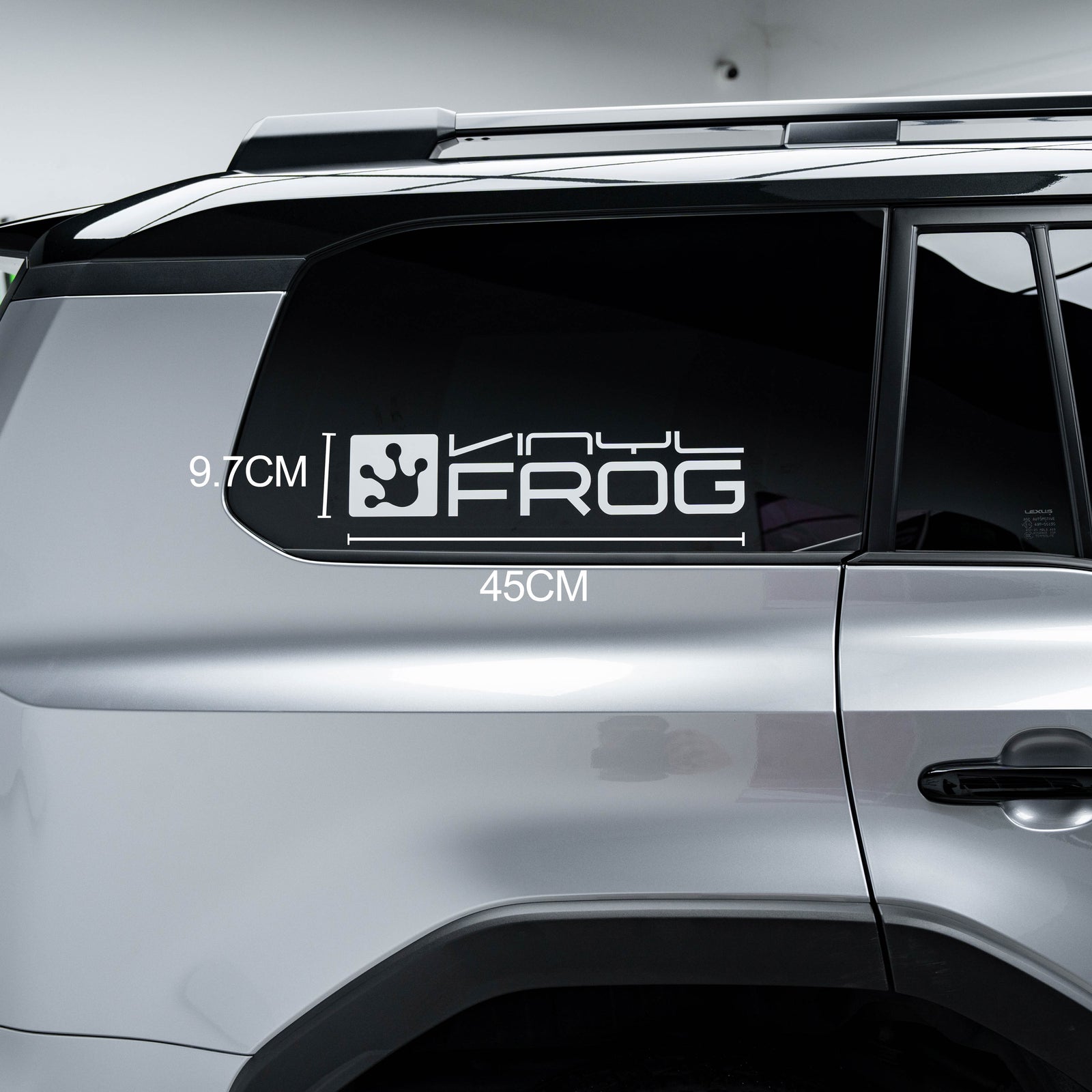 Vinyl Frog White Sticker in 4 Sizes