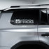Vinyl Frog White Sticker in 4 Sizes