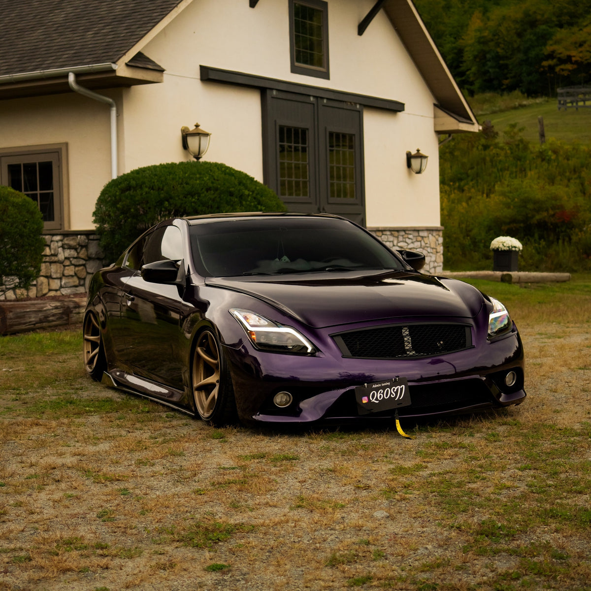 Glossy Metallic Midnight Purple Vinyl Wrap