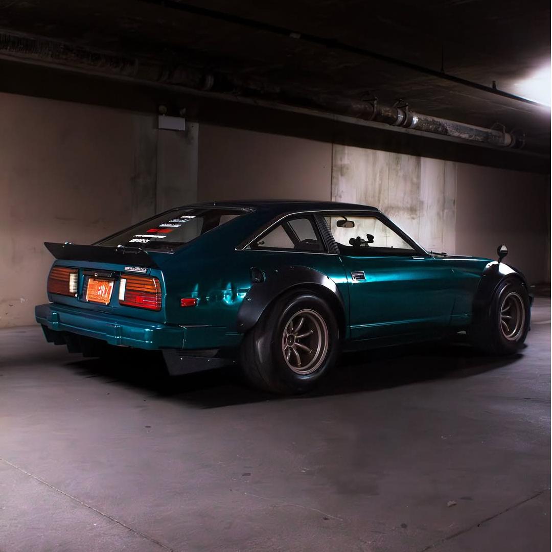 Rear View Datsun 280Z Deep Sea Green Wrap