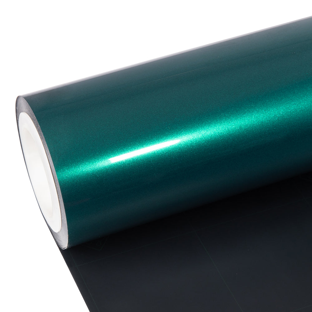 Deep Sea Green Metallic Vinyl Roll