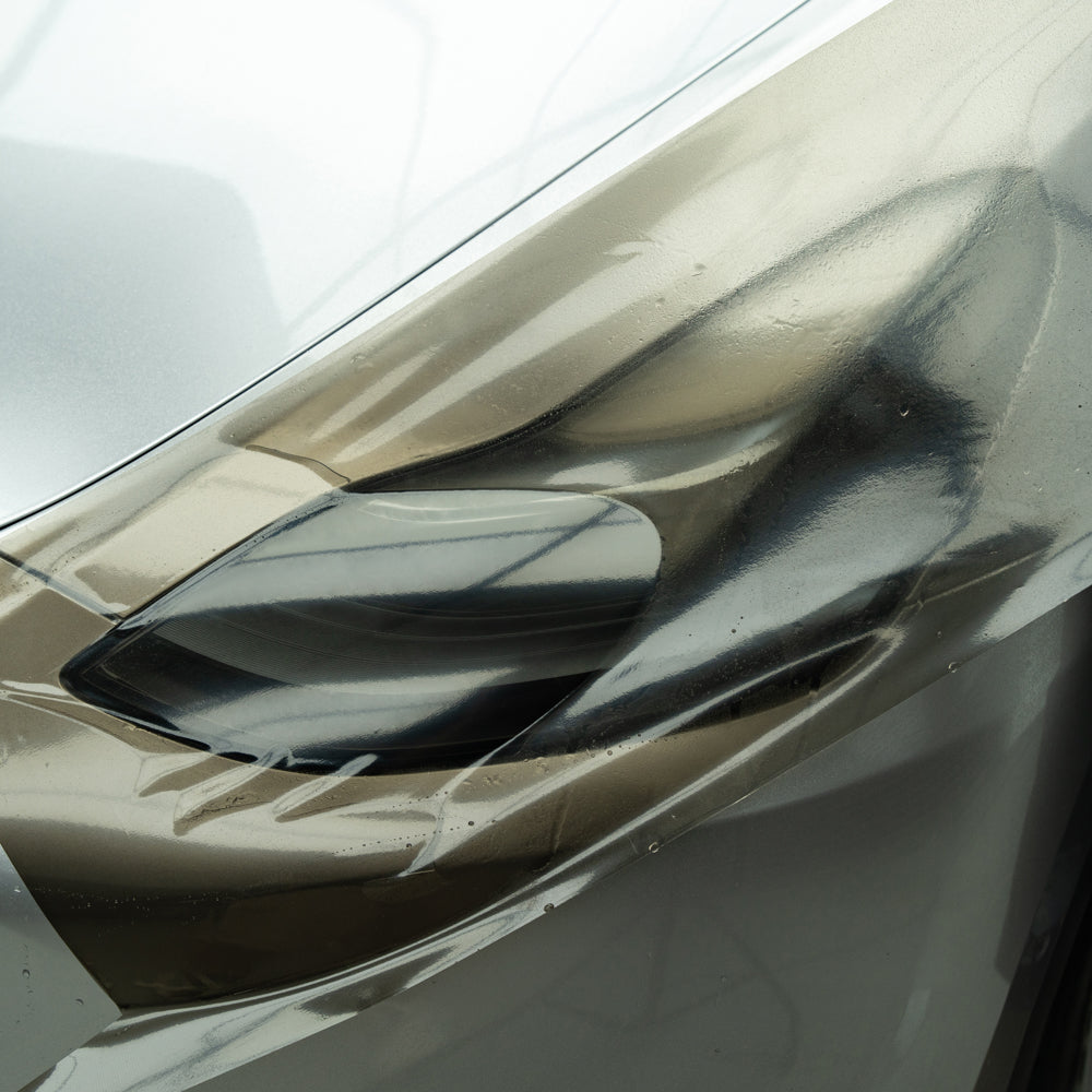 Light Black Headlight Film with Air Channel Paper Liner