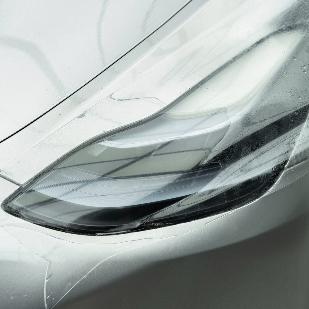 Clear Headlight Film with Air Channel Paper Liner