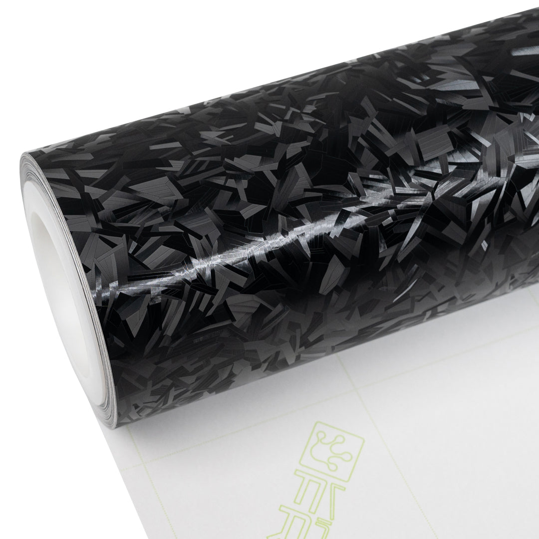 Shadow Forged Matte Black Carbon Fiber Vinyl Wrap