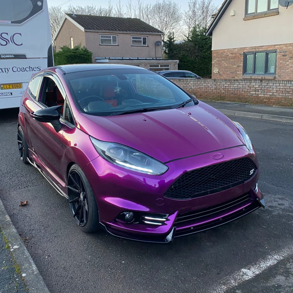 Ford Fiesta ST wrapped in Glossy Metallic Grape Purple vinyl wrap