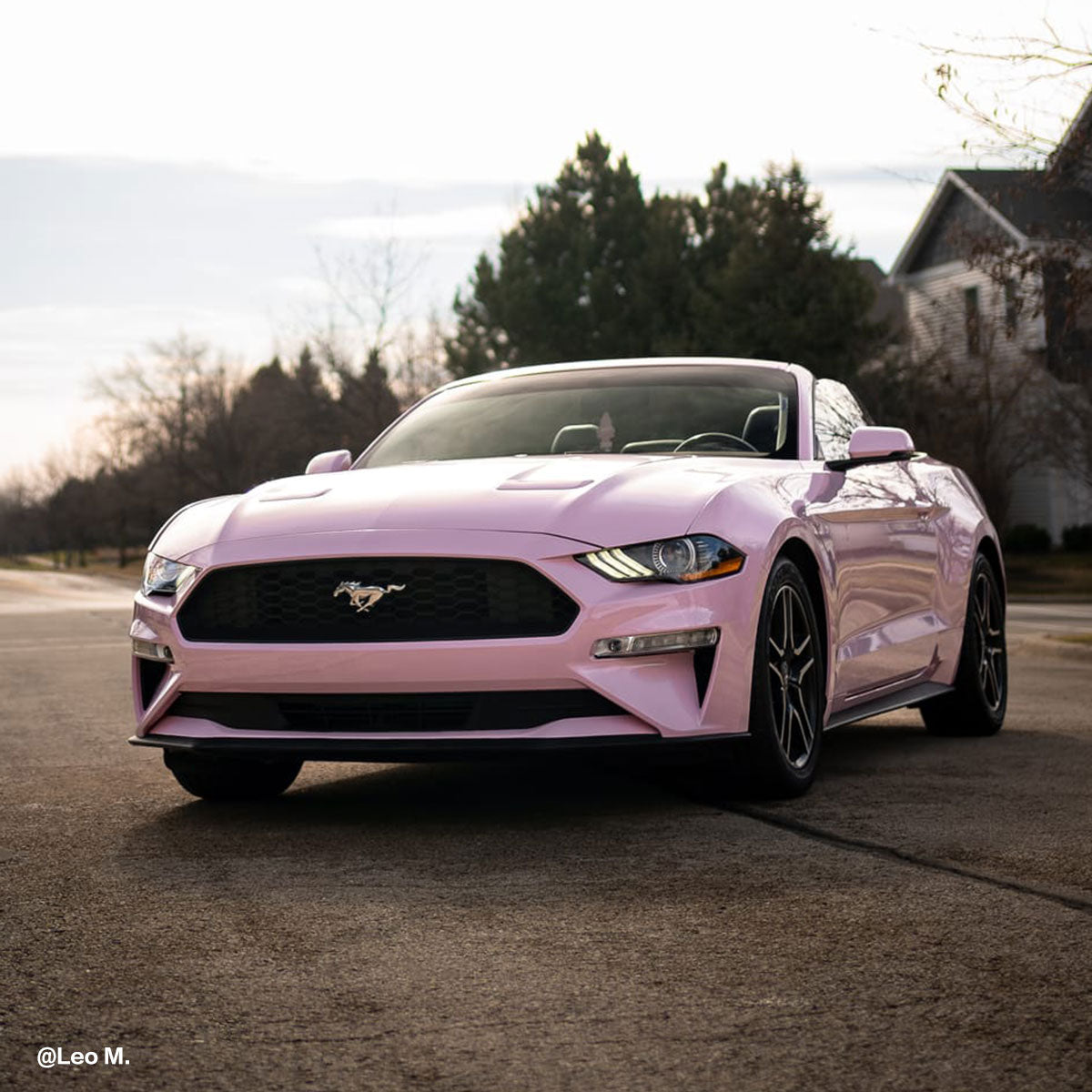 High Glossy Baby Pink car wrap.