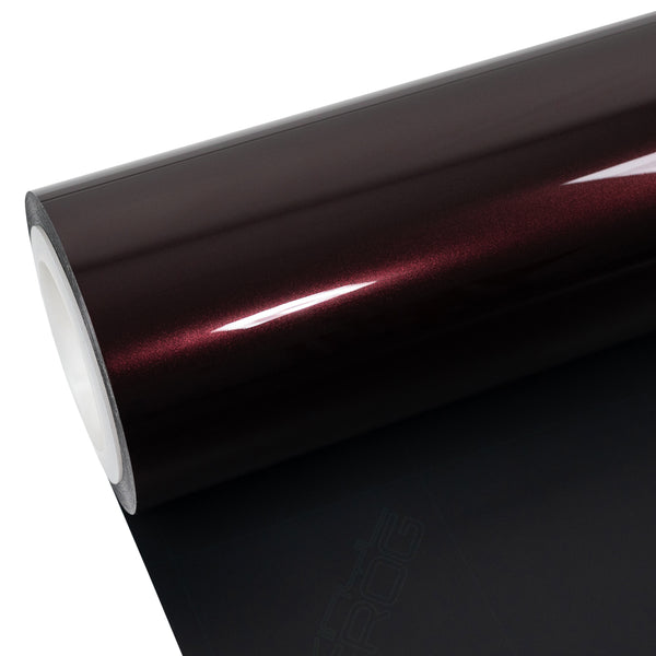 Glossy Metallic Black Rose Vinyl Wrap