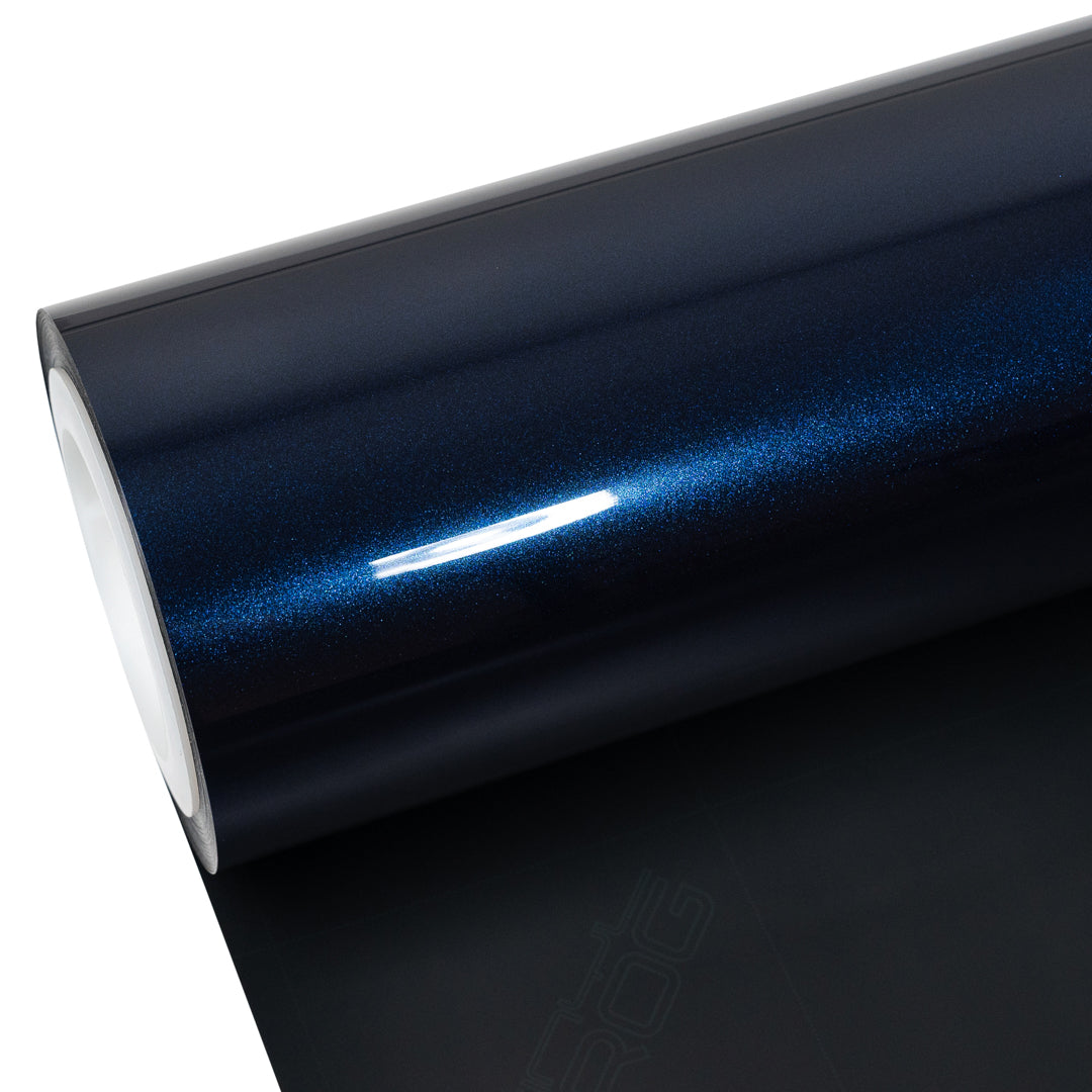 Glossy Metallic Midnight Blue vinyl wrap roll