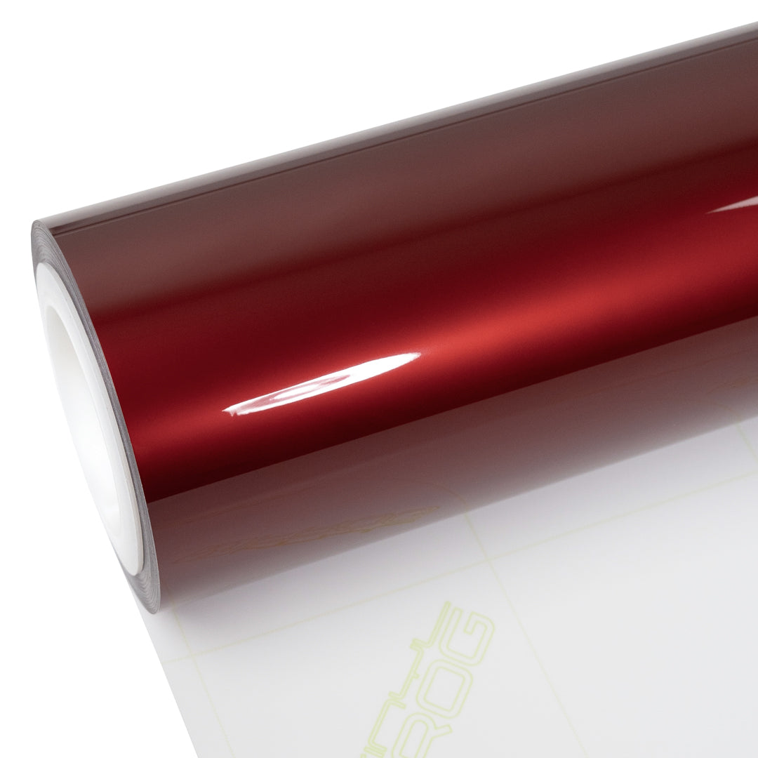 Glossy Metallic Rufous Red vinyl wrap roll