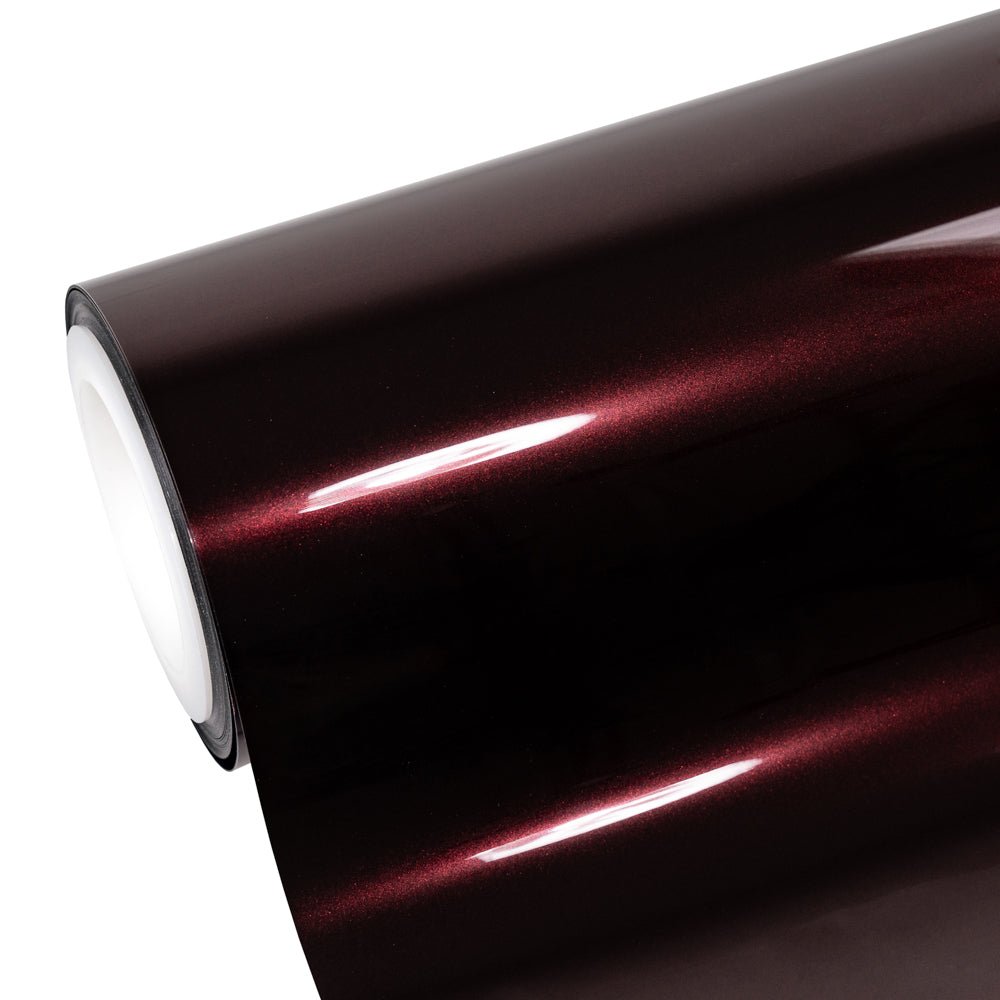Glossy Metallic Black Rose Color PPF Roll
