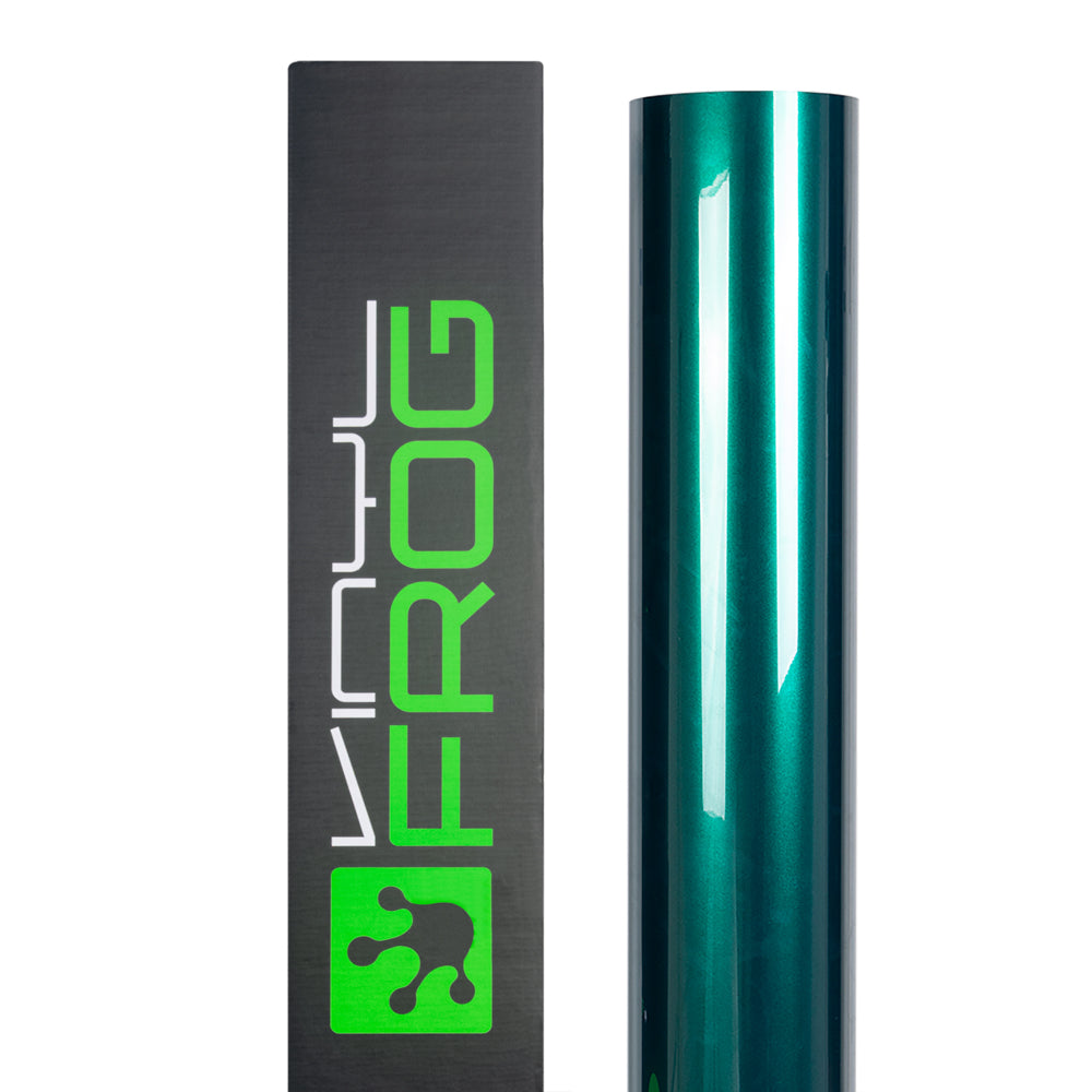 Glossy Metallic Deep Sea Green Vehicle Wrap Roll
