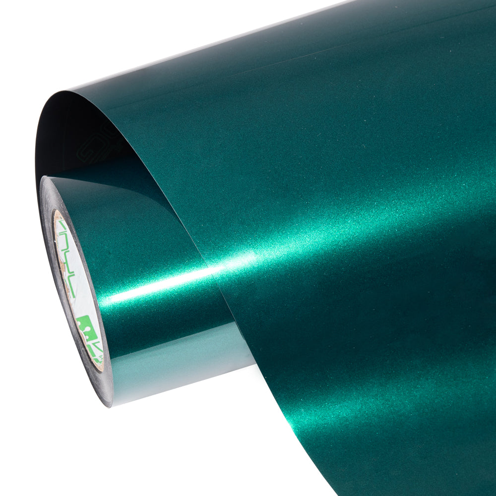 Glossy Metallic Deep Sea Green Vinyl Wrap Roll