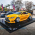 Lexus wrapped in Glossy Metallic Golden Yellow vinyl wrap in cali creaming.