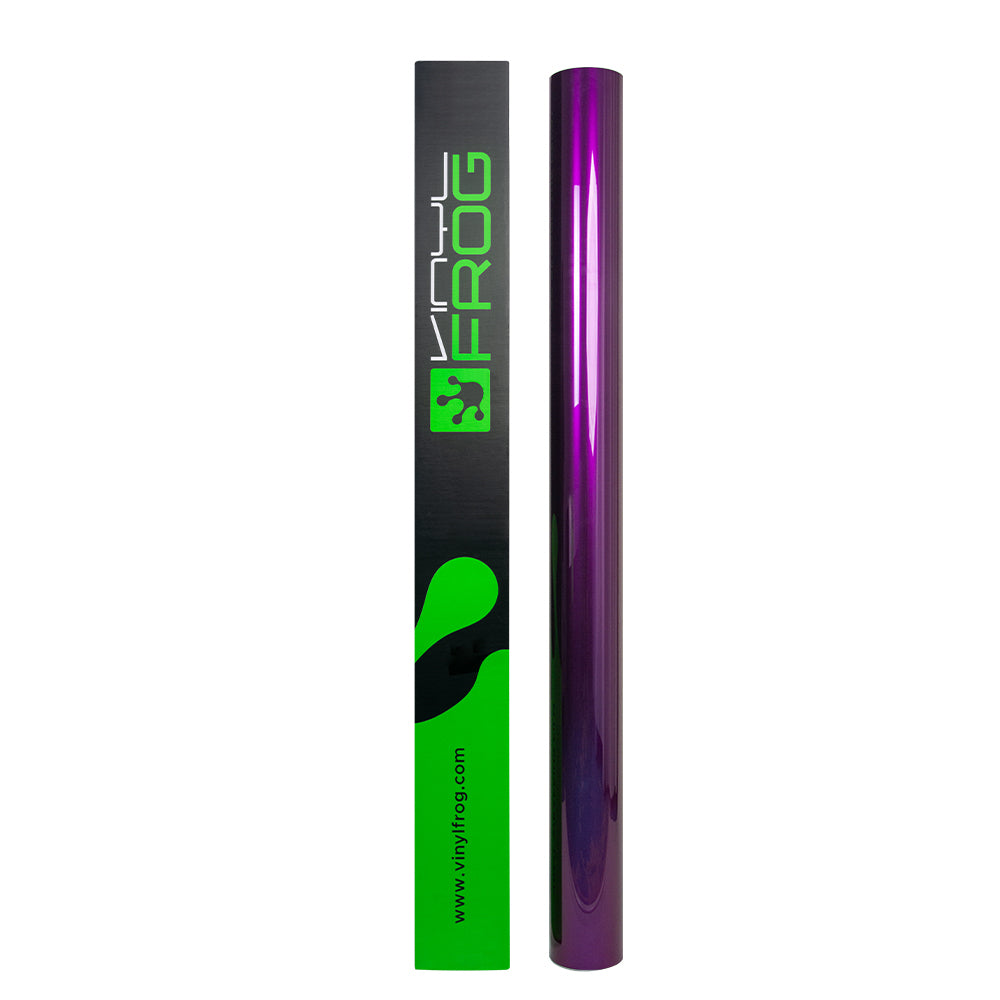 Glossy Metallic Grape Purple wrapping film roll