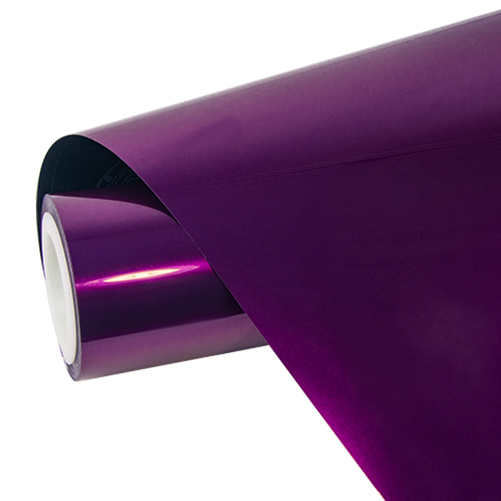 Glossy Metallic Grape Purple vinyl wrap film roll