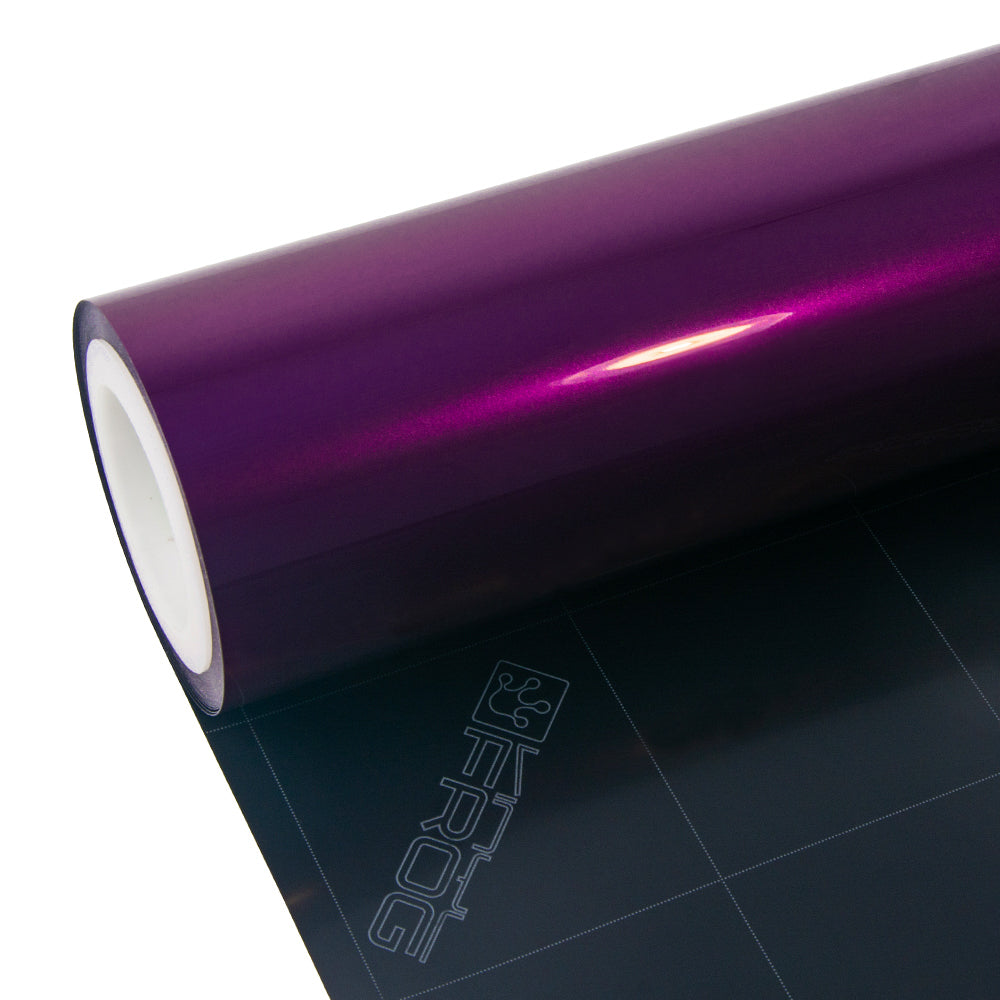 Glossy Metallic Grape Purple vinyl wrap roll