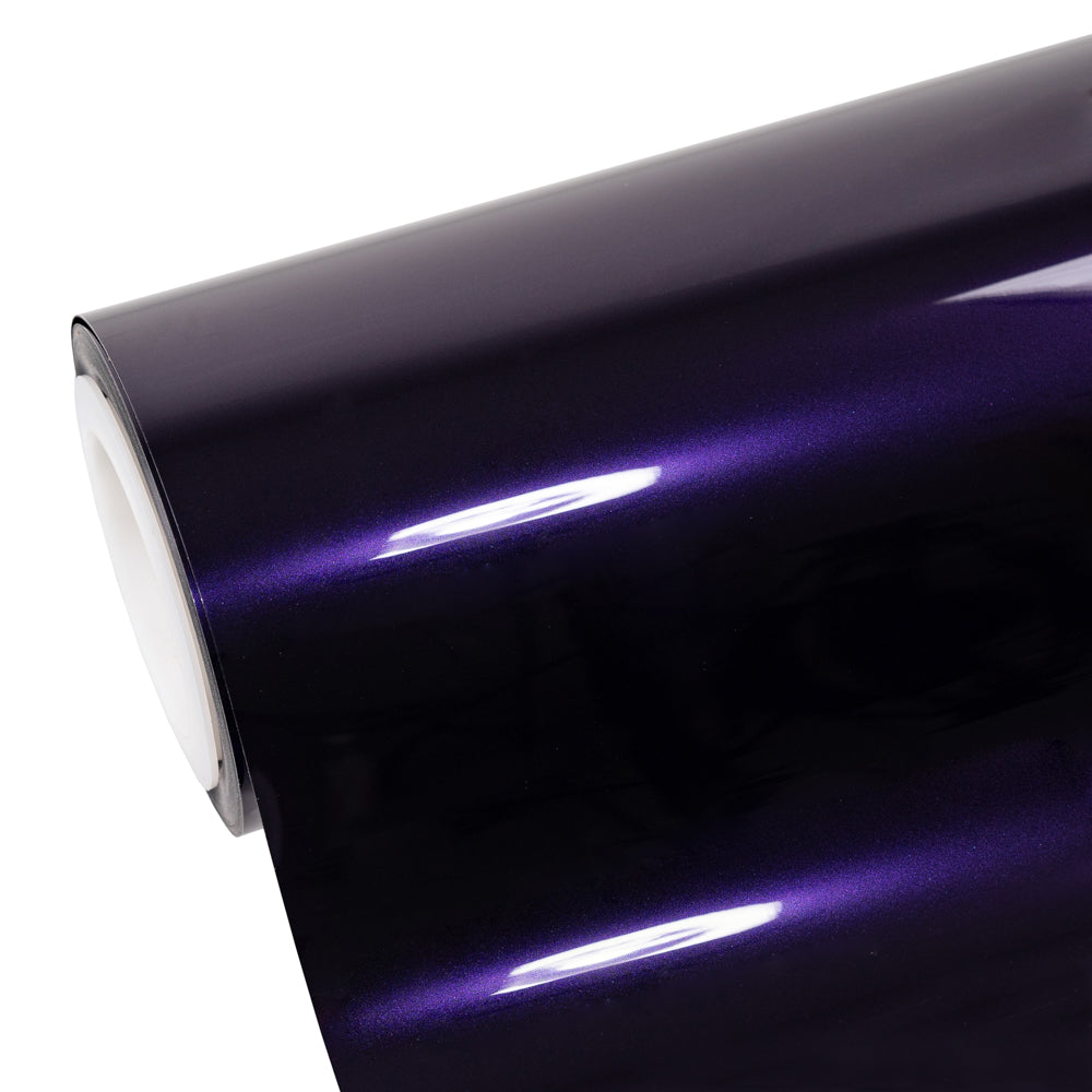 Glossy Metallic Midnight Purple Color PPF roll.
