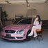 Glossy Metallic Passion Pink car wrap.