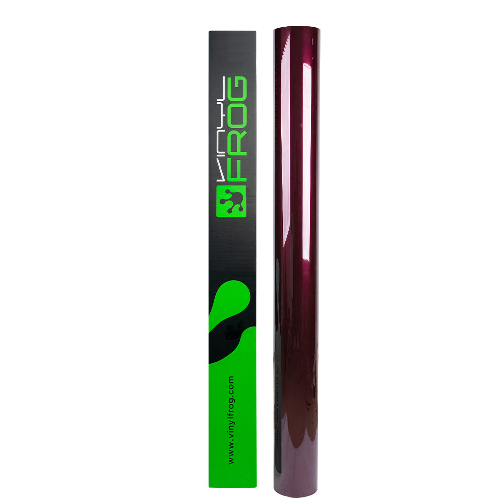 Glossy Metallic Plum Purple car wrap roll