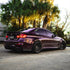 Glossy Metallic Plum Purple Vinyl Wrap back view 