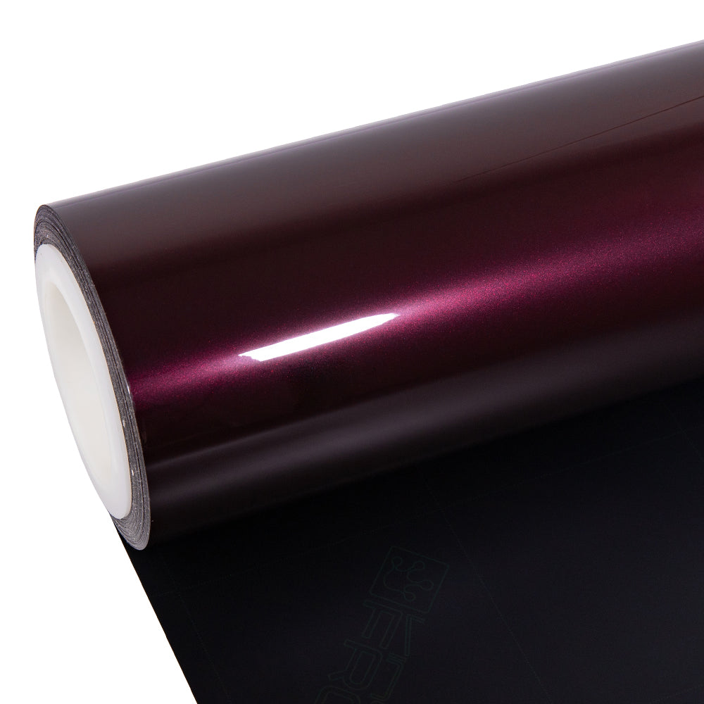 Glossy Metallic Plum Purple vinyl film roll