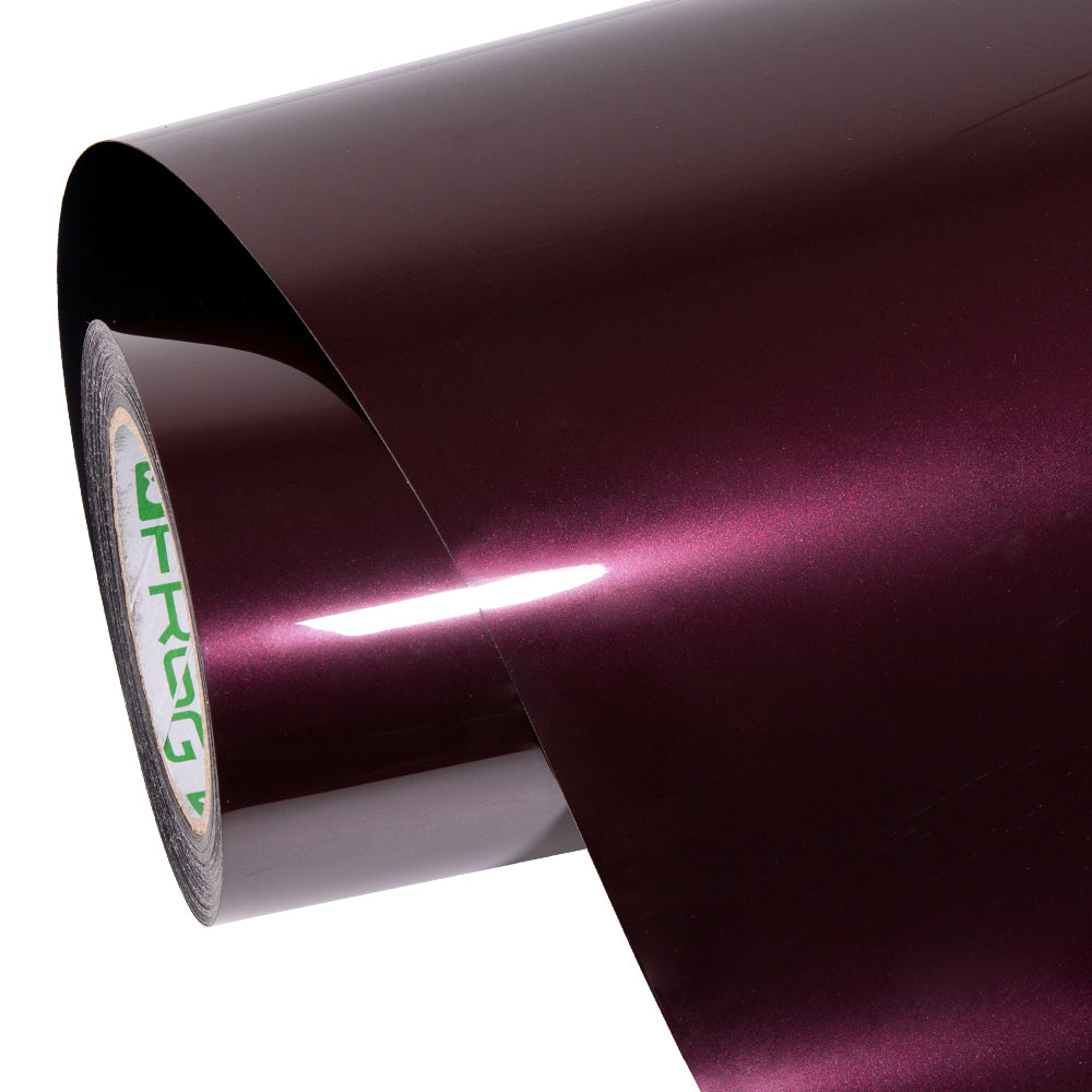 Glossy Metallic Plum Purple wrap roll