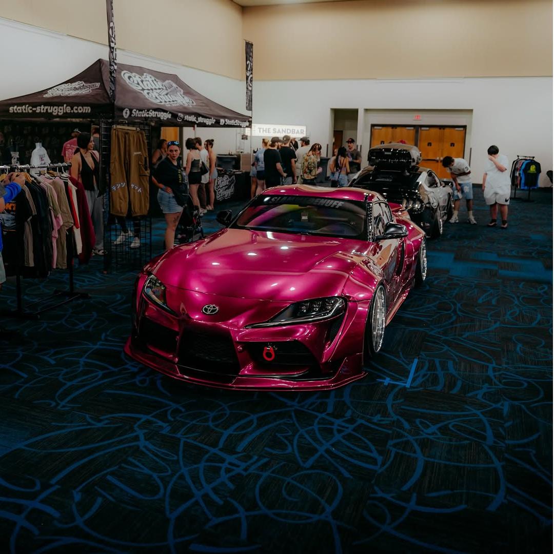 Glossy Metallic Rubellite Purple car wrap.