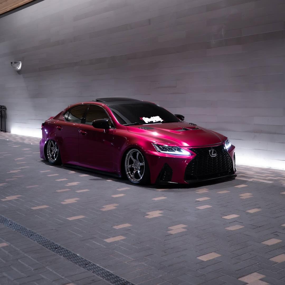 Glossy Metallic Rubellite Purple car wrap.