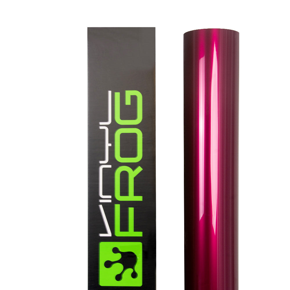 Glossy Metallic Rubellite Purple vinyl film roll