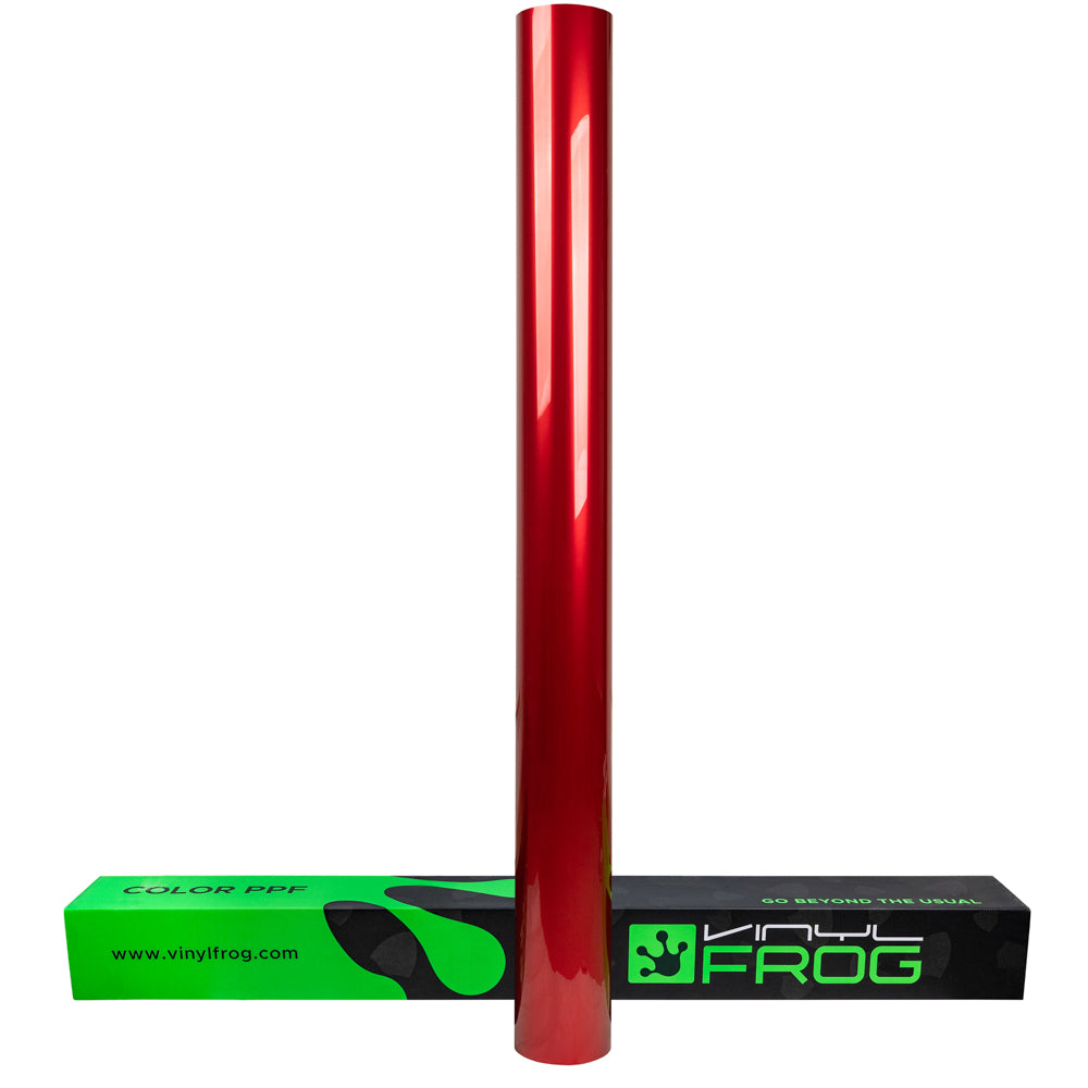 Self-Healing Glossy Metallic Vampire Red Color PPF Roll
