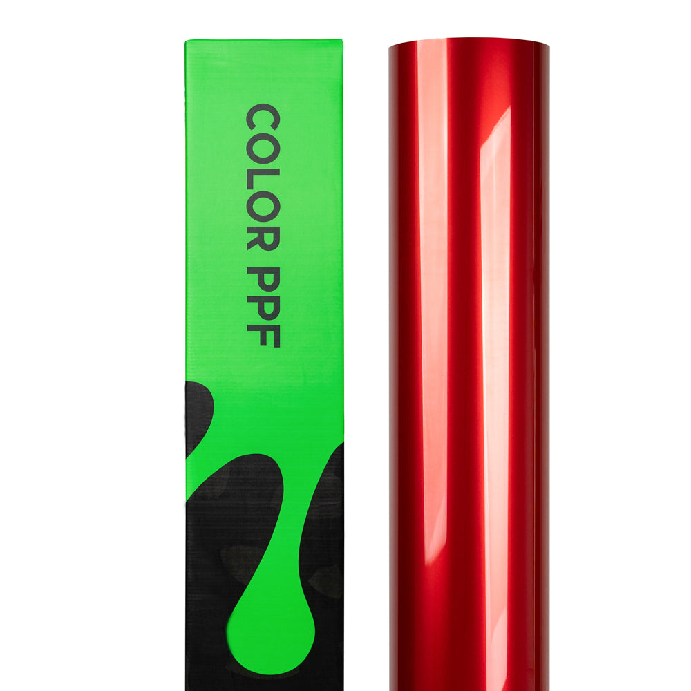 Self-Healing Glossy Metallic Vampire Red Color PPF Roll