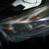 Light Black Holographic Honeycomb Headlight Film With Air Channel Paper Liner
