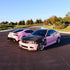 High Glossy Baby Pink car wrap.