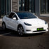 High Glossy Crystal White car wrap.
