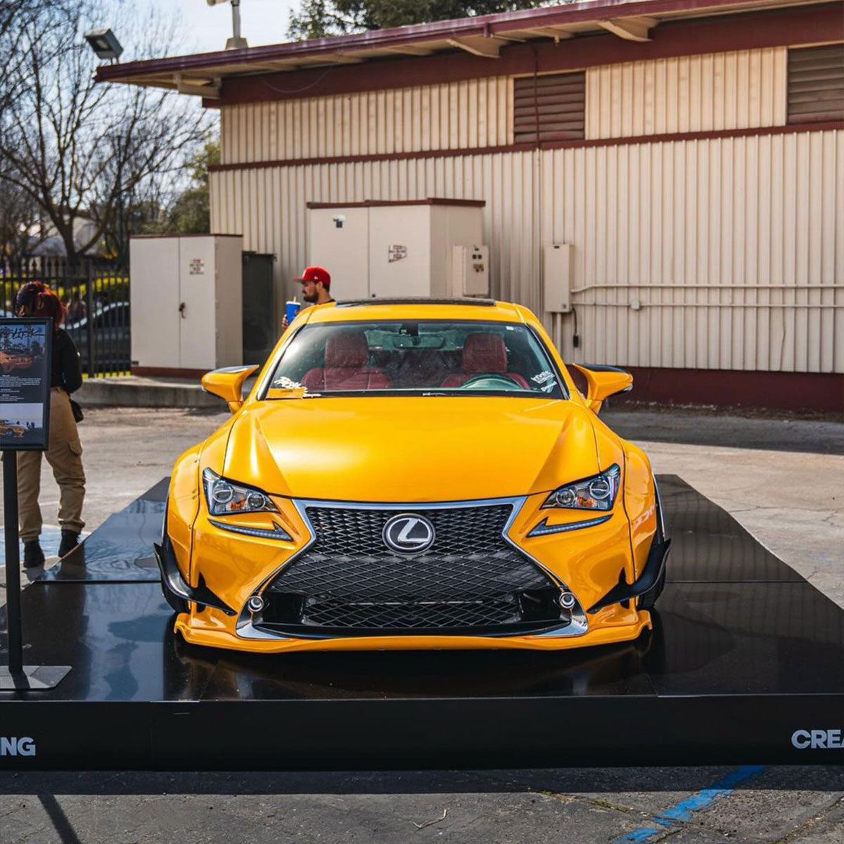 Glossy Metallic Golden Yellow car wrap.