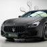 Maserati Quattroporte wrapped in Satin Black car Wrap.